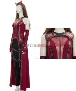 2021 New Scarlet Witch Cosplay Costume WandaVision OneHeroSuits