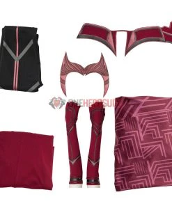 2021 New Scarlet Witch Cosplay Costume WandaVision OneHeroSuits