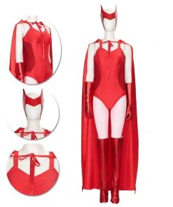 2021 WandaVision Wanda Cosplay Costume OneHeroSuits