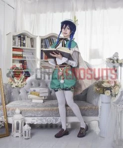 OneHeroSuits Venti Genshin Impact Cosplay Costume Full Set With Cosplay Boots Costumes