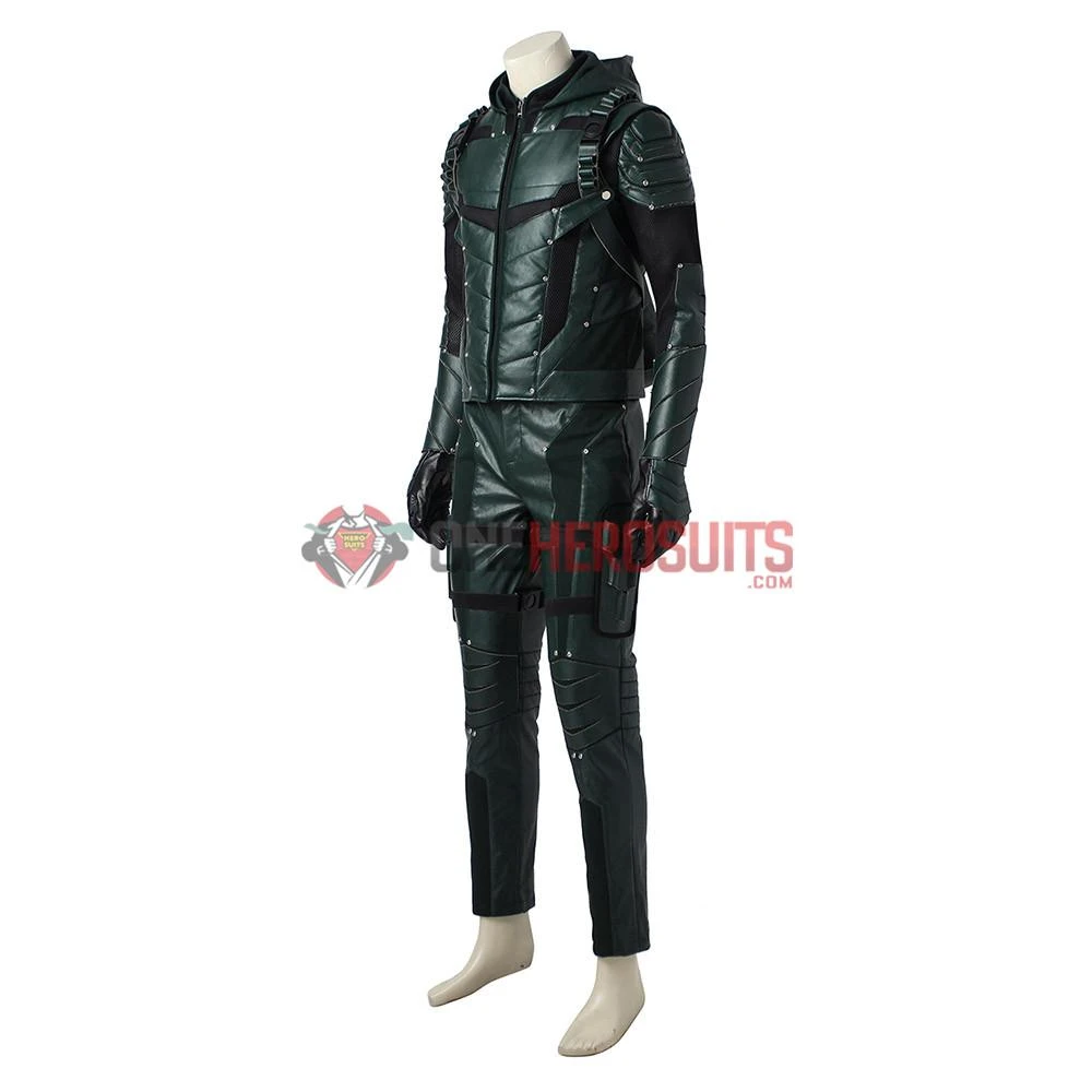 OneHeroSuits Costumes Green Arrow Oliver Queen Cosplay Costume Arrow Season 5 Suit 19 OneHeroSuits Costumes Green Arrow Oliver Queen Cosplay Costume Arrow Season 5 Suit