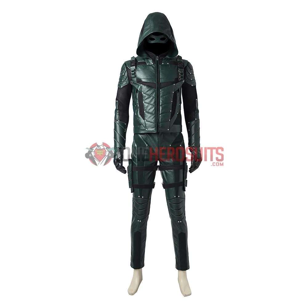 OneHeroSuits Costumes Green Arrow Oliver Queen Cosplay Costume Arrow Season 5 Suit 20 OneHeroSuits Costumes Green Arrow Oliver Queen Cosplay Costume Arrow Season 5 Suit