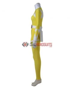 OneHeroSuits Yellow Ranger Female Cosplay Costumes Mighty Morphin Power Rangers Cosplay Suit