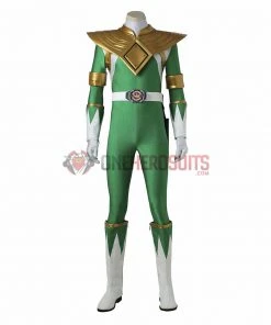 1herosuits Tommy Oliver Cosplay Costume Green Ranger Spandex Cosplay Suit Costumes