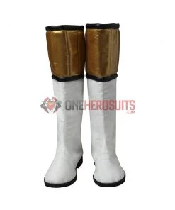 OneHeroSuits White Ranger Cosplay Shoes Mighty Morphin Power Rangers Boots