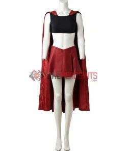 OneHeroSuits Supergirl Cosplay Costume Female Classic Red SuperHero Suit Costumes