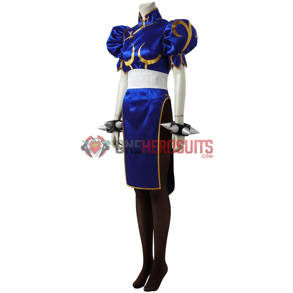 OneHeroSuits Chun Li Cosplay Costume Chinese Kung Fu Dress Up Street Fighter Suit 4 OneHeroSuits Chun Li Cosplay Costume Chinese Kung Fu Dress Up Street Fighter Suit