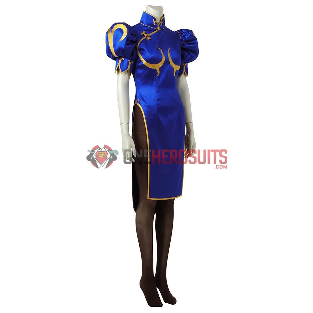 OneHeroSuits Chun Li Cosplay Costume Chinese Kung Fu Dress Up Street Fighter Suit 7 OneHeroSuits Chun Li Cosplay Costume Chinese Kung Fu Dress Up Street Fighter Suit