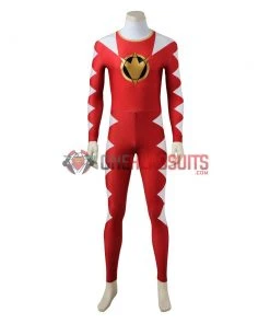 OneHeroSuits Conner McKnight Red Ranger Cosplay Costume Power Rangers Red Dino Thunder Suit Costumes