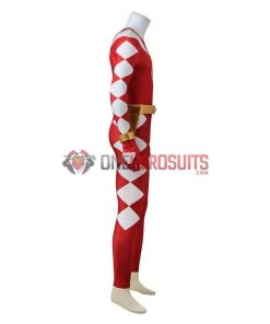 OneHeroSuits Conner McKnight Red Ranger Cosplay Costume Power Rangers Red Dino Thunder Suit Costumes