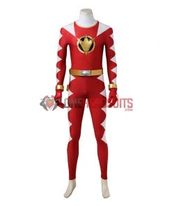 OneHeroSuits Conner McKnight Red Ranger Cosplay Costume Power Rangers Red Dino Thunder Suit Costumes