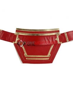 OneHeroSuits Costumes Carol Danvers Cosplay Costume Captain Marvel Dark Color Red Cosplay Suit