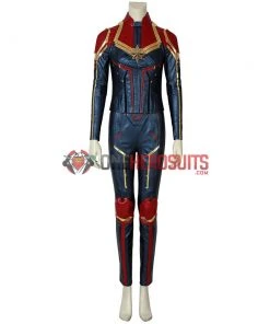 OneHeroSuits Costumes Carol Danvers Cosplay Costume Captain Marvel Dark Color Red Cosplay Suit