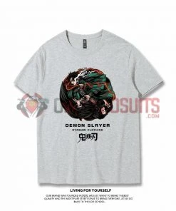 OneHeroSuits Demon Slayer Creative Print Anime T-shirt Tanjirou/Nezuko