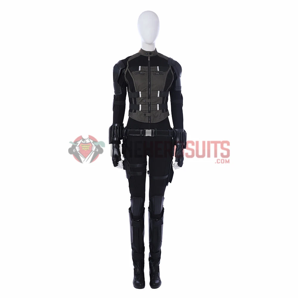 OneHeroSuits Avengers 3 Black Widow Cosplay Costumes Green Edition Suits 2 OneHeroSuits Avengers 3 Black Widow Cosplay Costumes Green Edition Suits
