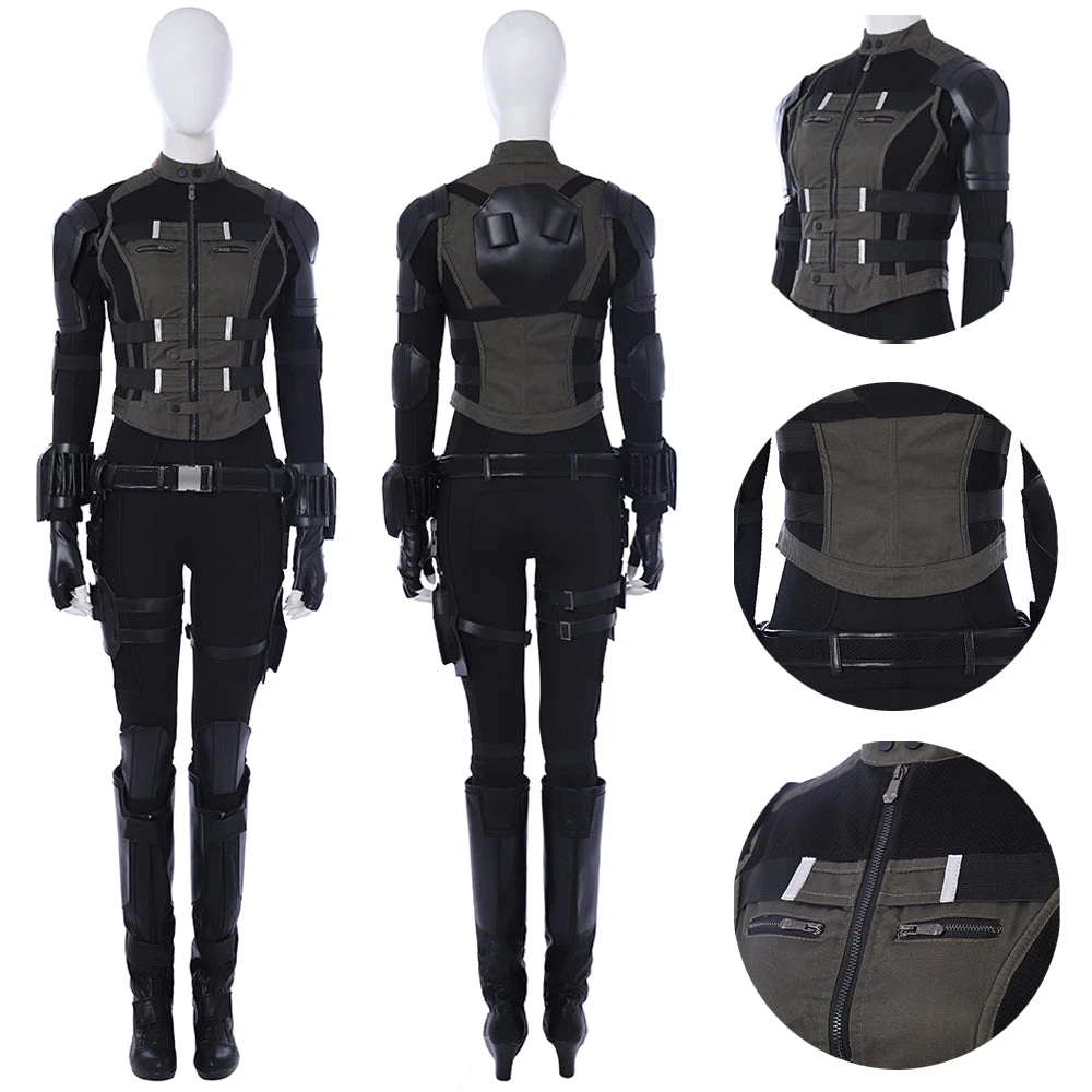 OneHeroSuits Avengers 3 Black Widow Cosplay Costumes Green Edition Suits 1 OneHeroSuits Avengers 3 Black Widow Cosplay Costumes Green Edition Suits