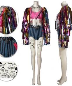 OneHeroSuits Birds Of Prey Cosplay Costumes Harley Quinn Rainbow Cosplay Suit