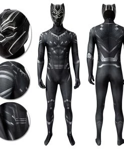 OneHeroSuits Black Panther Cosplay Costume Detail Printed Spandex Suit Expert-level Cosplay Bodysuit & Zentai