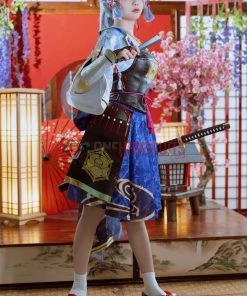 OneHeroSuits Costumes Ayaka Genshin Impact Cosplay Costume Full Set Of Cosplay Suit