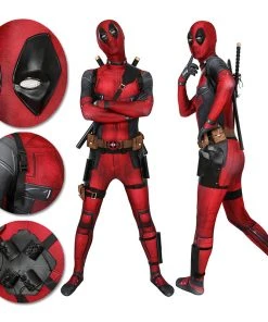 OneHeroSuits Deadpool Suit 3D Printed Spandex Deadpool Red Cosplay Costume Expert-level Cosplay Bodysuit & Zentai