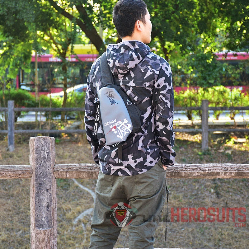 OneHeroSuits Demon Slayer Fanny Pack Animation Creative Crossbody Bag 5 OneHeroSuits Demon Slayer Fanny Pack Animation Creative Crossbody Bag