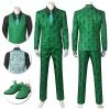 OneHeroSuits Edward Nygma Cospaly Costume 1960s Batman Riddler Suit Costumes
