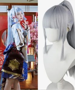 OneHeroSuits Costumes Genshin Impact Ayaka Kamisato Cosplay Wig