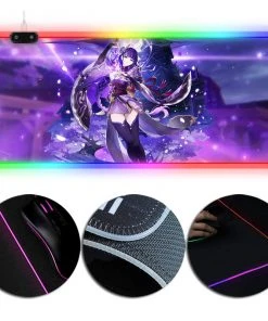 OneHeroSuits Genshin Impact Baal RGB Lighting Gaming Mouse Pad