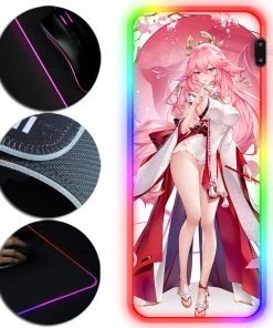OneHeroSuits Genshin Impact Yae Miko Mouse Pad ๅ
ซ้็ฅๅญ Edition