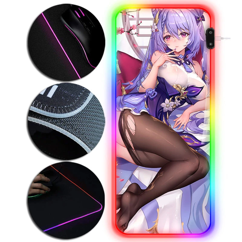 OneHeroSuits Genshin Impact Keqing Mouse Pad 刻晴 Edition RGB 1 OneHeroSuits Genshin Impact Keqing Mouse Pad 刻晴 Edition RGB