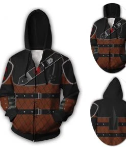 OneHeroSuits How To Train Your Dragon 3 Hoodies Creative Printed Zip-Up Hooded Sweatshirt