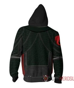 OneHeroSuits How To Train Your Dragon 3 Hoodies Creative Printed Zip-Up Hooded Sweatshirt