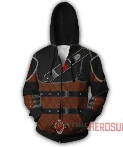 OneHeroSuits How To Train Your Dragon 3 Hoodies Creative Printed Zip-Up Hooded Sweatshirt