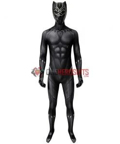 OneHeroSuits Expert-level Cosplay Bodysuit & Zentai Black Panther Cosplay Suit Spandex Black Panther Costume Detail Printed