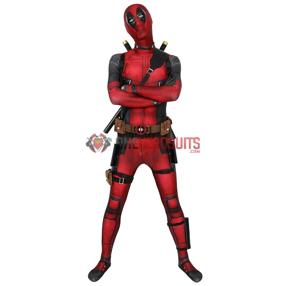 OneHeroSuits Deadpool Suit 3D Printed Spandex Deadpool Red Cosplay Costume Expert-level Cosplay Bodysuit & Zentai 19 OneHeroSuits Deadpool Suit 3D Printed Spandex Deadpool Red Cosplay Costume Expert-level Cosplay Bodysuit & Zentai
