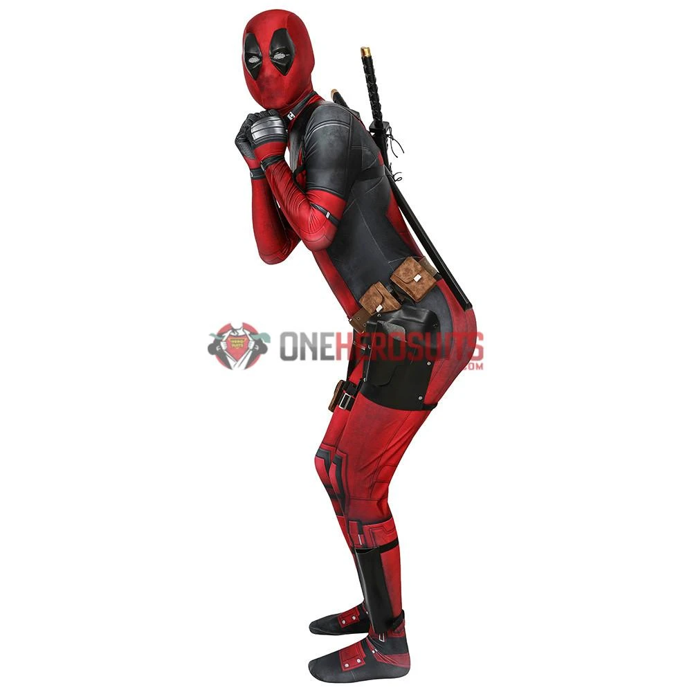 OneHeroSuits Deadpool Suit 3D Printed Spandex Deadpool Red Cosplay Costume Expert-level Cosplay Bodysuit & Zentai 20 OneHeroSuits Deadpool Suit 3D Printed Spandex Deadpool Red Cosplay Costume Expert-level Cosplay Bodysuit & Zentai