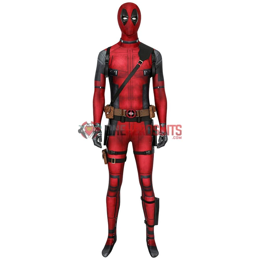OneHeroSuits Deadpool Suit 3D Printed Spandex Deadpool Red Cosplay Costume Expert-level Cosplay Bodysuit & Zentai 2 OneHeroSuits Deadpool Suit 3D Printed Spandex Deadpool Red Cosplay Costume Expert-level Cosplay Bodysuit & Zentai