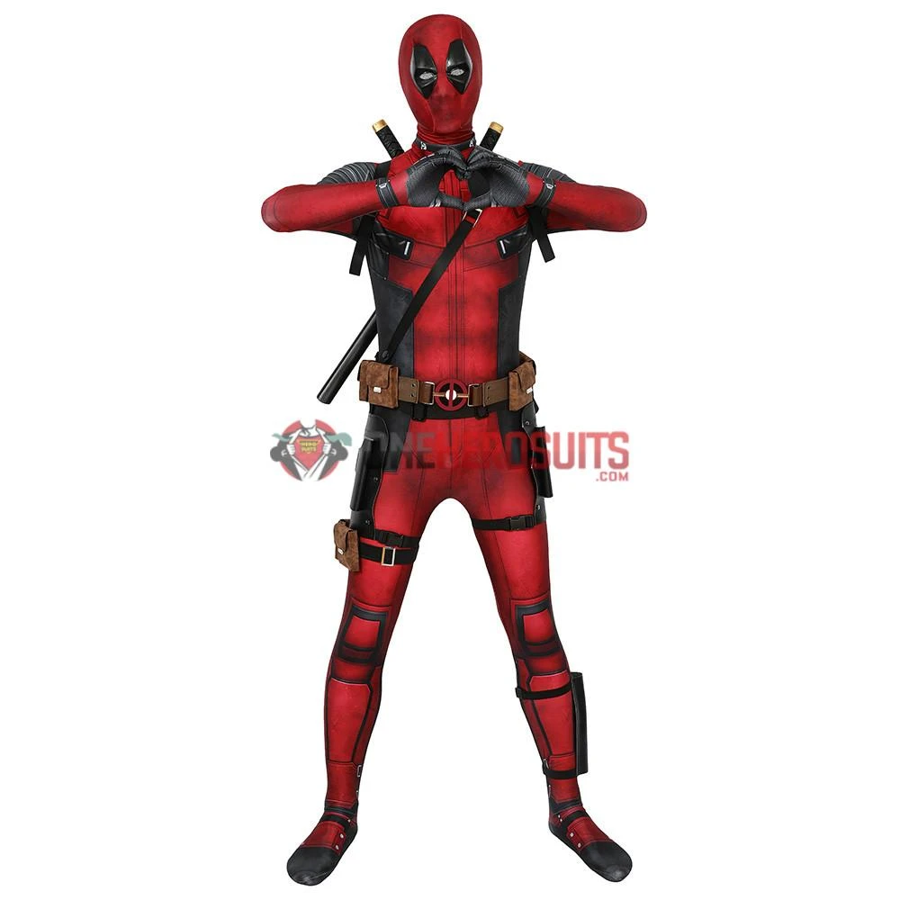 OneHeroSuits Deadpool Suit 3D Printed Spandex Deadpool Red Cosplay Costume Expert-level Cosplay Bodysuit & Zentai 21 OneHeroSuits Deadpool Suit 3D Printed Spandex Deadpool Red Cosplay Costume Expert-level Cosplay Bodysuit & Zentai