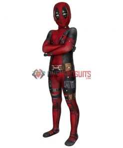 OneHeroSuits Expert-level Cosplay Bodysuit & Zentai Kids Deadpool Cosplay Suit 3D Printed Spandex Deadpool Suit For Children