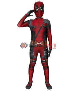 OneHeroSuits Expert-level Cosplay Bodysuit & Zentai Kids Deadpool Cosplay Suit 3D Printed Spandex Deadpool Suit For Children