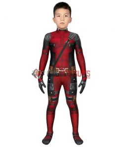 OneHeroSuits Expert-level Cosplay Bodysuit & Zentai Kids Deadpool Cosplay Suit 3D Printed Spandex Deadpool Suit For Children