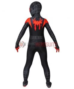 OneHeroSuits Zentai/Jumpsuit Gift For Boys Miles Morales Black Spider-man Cosplay Suit HQ Printed Costumes
