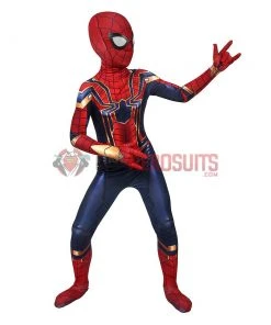 OneHeroSuits Kids Iron Spider-Man Suit Avengers SuperHero Cosplay Costumes For Children Zentai/Jumpsuit