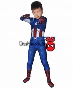 OneHeroSuits Christmas Gifts For Kids Captain America Classic Cosplay Costume Children Superhero Suits