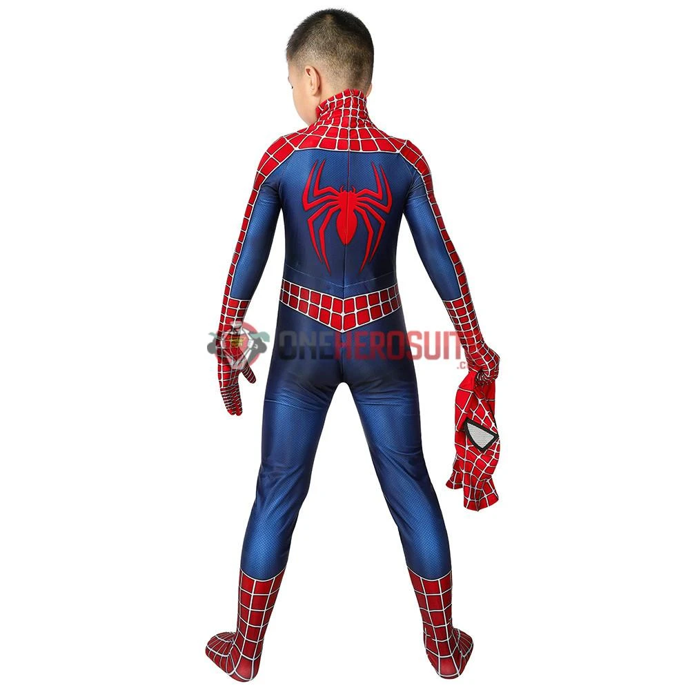 OneHeroSuits Kids Spider-man Cosplay Suit Classic Tobey Maguire Printed Edition Zentai/Jumpsuit 6 OneHeroSuits Kids Spider-man Cosplay Suit Classic Tobey Maguire Printed Edition Zentai/Jumpsuit