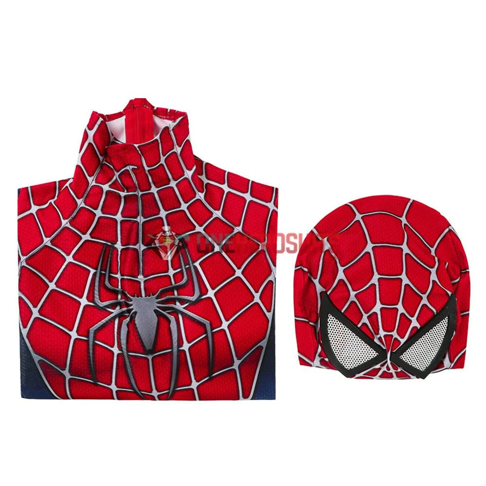 OneHeroSuits Kids Spider-man Cosplay Suit Spandex Tobey Maguire Suit Printed Edition 15 OneHeroSuits Kids Spider-man Cosplay Suit Spandex Tobey Maguire Suit Printed Edition