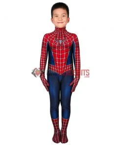 OneHeroSuits Kids Spider-man Cosplay Suit Spandex Tobey Maguire Suit Printed Edition