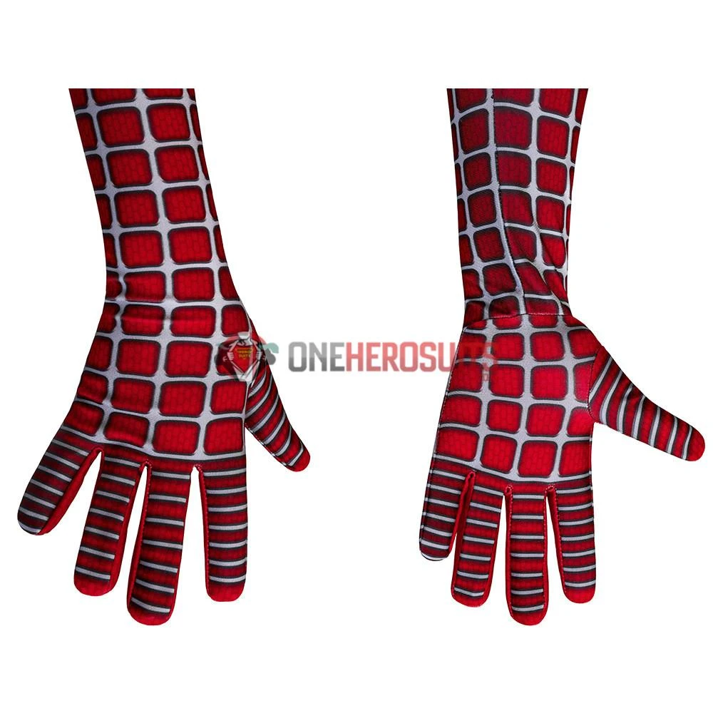 OneHeroSuits Kids Spider-man Cosplay Suit Spandex Tobey Maguire Suit Printed Edition 8 OneHeroSuits Kids Spider-man Cosplay Suit Spandex Tobey Maguire Suit Printed Edition