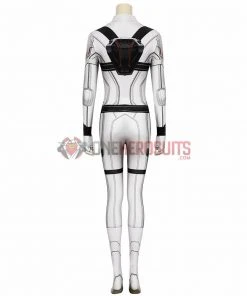 1herosuits Natasha Romanoff Spandex White Cosplay Costumes Black Widow 3D Printed Cosplay Suit