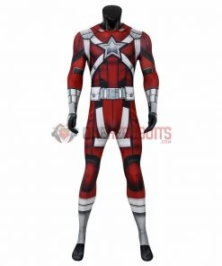 1herosuits Costumes 2020 Red Guardian Spandex Cosplay Costume